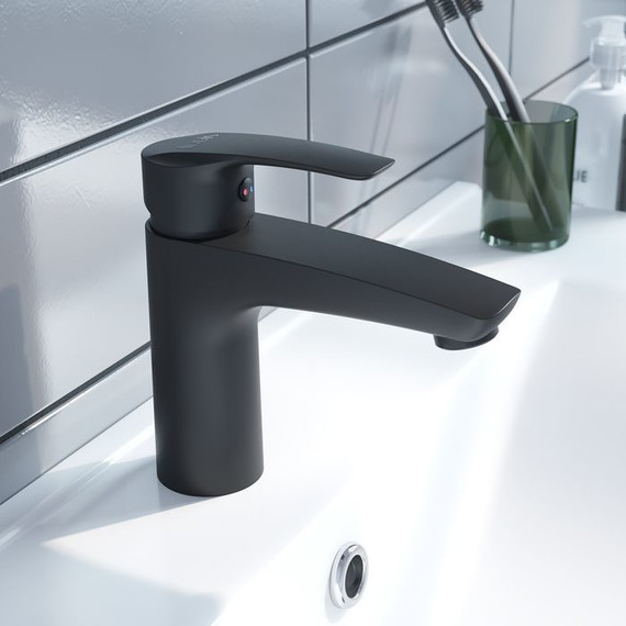 Смеситель для раковины Iddis Ray RAYBL00i01, чёрный матовый - фото 2