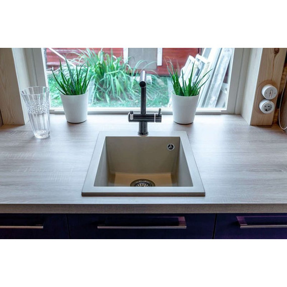 Кухонная мойка Omoikiri Daisen 42-PA 4993602, пастила, Цвет производителя: пастила - фото 2