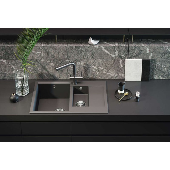 Кухонная мойка Omoikiri Daisen 78-2-GR 4993332, leningrad grey, Цвет производителя: Leningrad Grey - фото 2