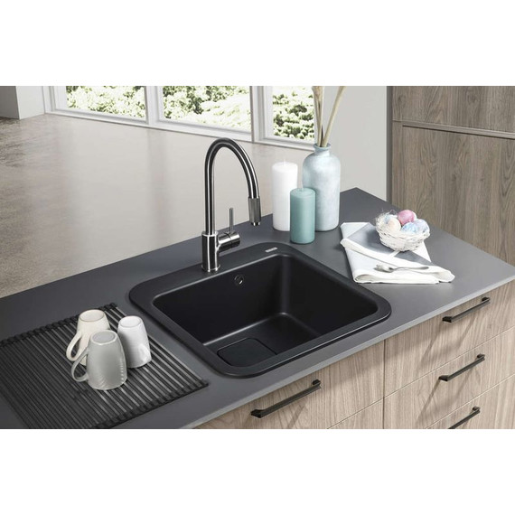 Кухонная мойка Omoikiri Tasogare 51-BL 4993742, чёрный, Цвет производителя: чёрный - фото 4