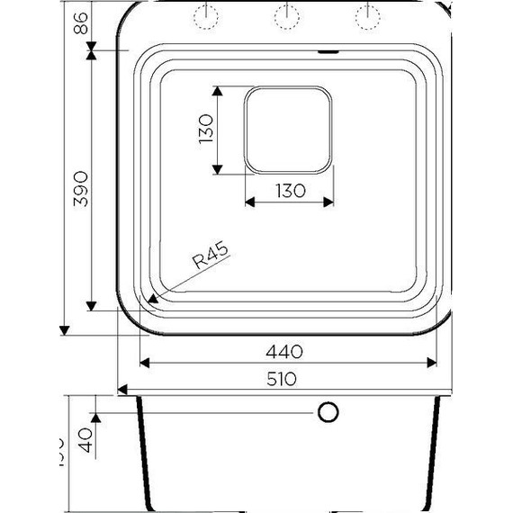 Кухонная мойка Omoikiri Tasogare 51-PA 4993738, пастила, Цвет производителя: пастила - фото 2
