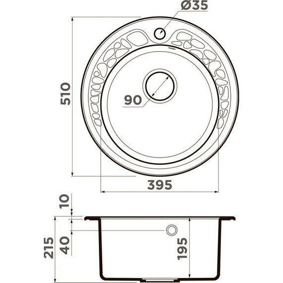 Кухонная мойка Omoikiri Tovada 51 GR 4993367, leningrad grey, Цвет производителя: Leningrad Grey - фото 2