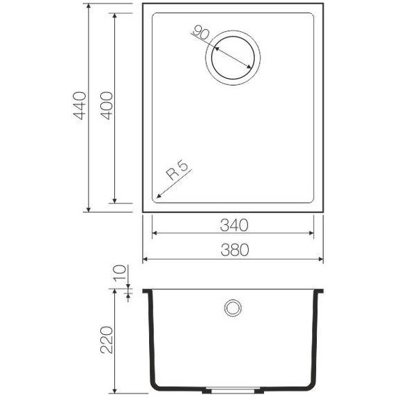 Кухонная мойка Omoikiri Bosen 38-U-SA 4993159, бежевый, Цвет производителя: бежевый - фото 2
