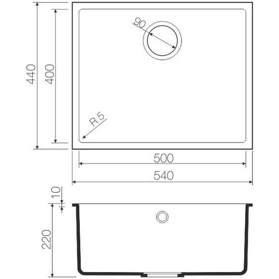 Кухонная мойка Omoikiri Bosen 54-U-SA 4993163, бежевый, Цвет производителя: бежевый - фото 3
