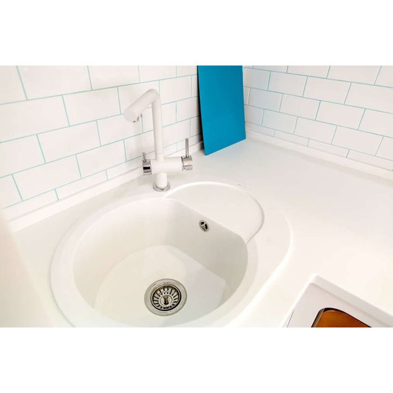 Кухонная мойка Omoikiri Sakaime 60E-WH 4993136, белый, Цвет производителя: белый - фото 3