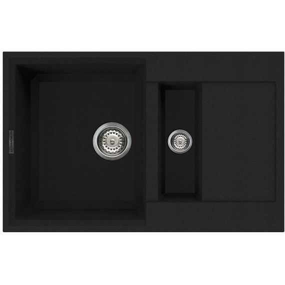 Кухонная мойка Omoikiri Sakaime 78-2-BL 4993114, чёрный, Цвет производителя: чёрный - фото 