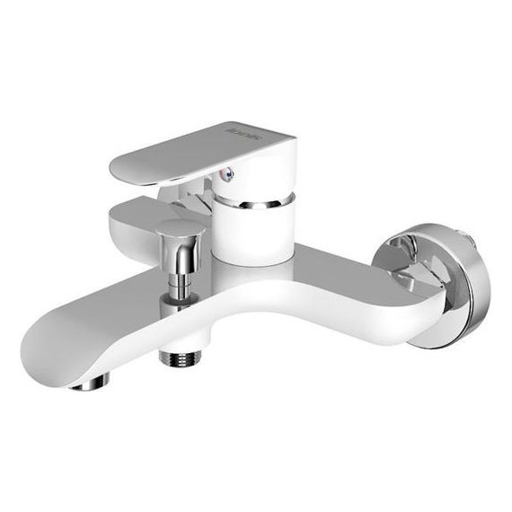 Смеситель для ванны Iddis Calipso CALSB00I02WA, белый/хром - фото 