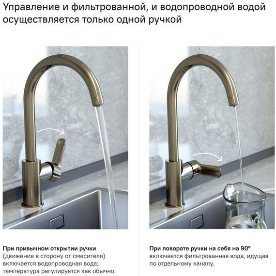 Смеситель для кухни Iddis Cuba CUBBNFJi05, сатин - фото 2