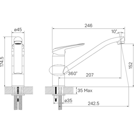 Смеситель для кухни Iddis Male MALSB00i05 - фото 6