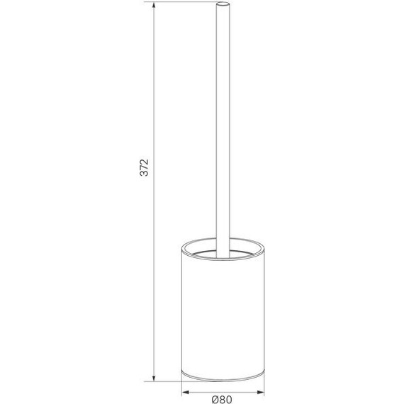 Ёршик для унитаза Iddis Petite PETWTPOi47, цвет белый матовый - фото 3