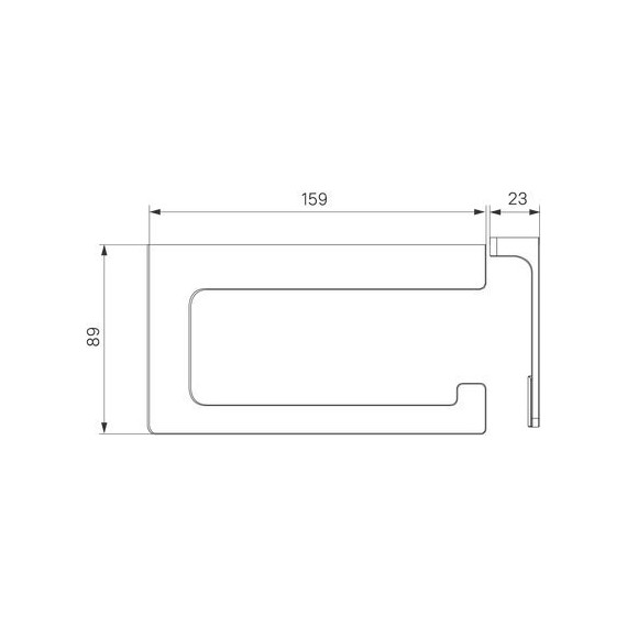 Держатель для туалетной бумаги Iddis Slide SLIWT00i43, цвет белый матовый - фото 3