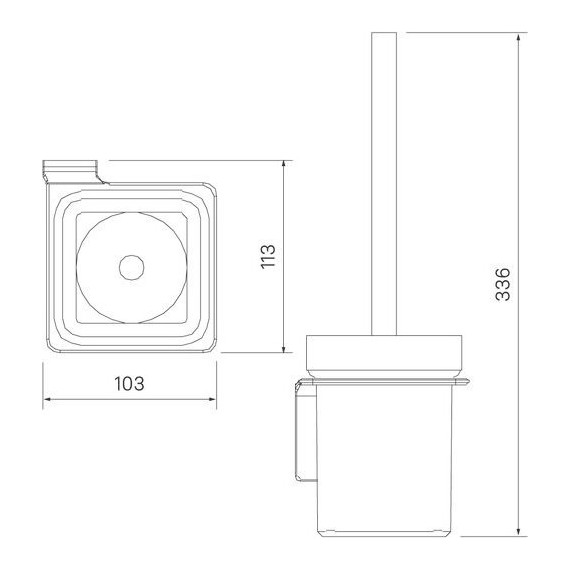 Ёршик для унитаза Iddis Slide SLIWTG0i47, цвет белый - фото 4