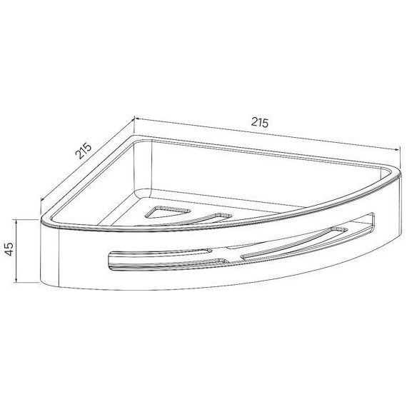 Полочка угловая Iddis SHE11SPi44 - фото 3