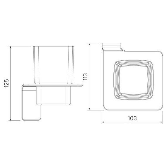 Стакан для зубных щеток Iddis Slide SLIGMG1i45, цвет графитовый - фото 4