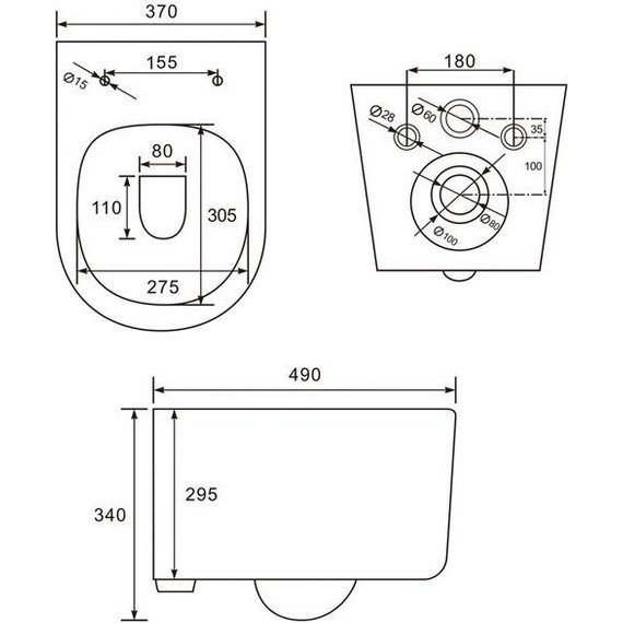 Унитаз подвесной безободковый Iddis Stone STORDSEi25 с крышкой микролифт - фото 9