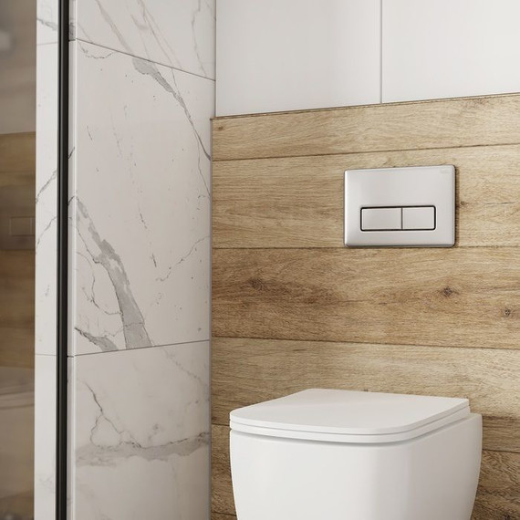 Кнопка смыва Iddis Unifix UNI80M0i77, хром матовый - фото 2