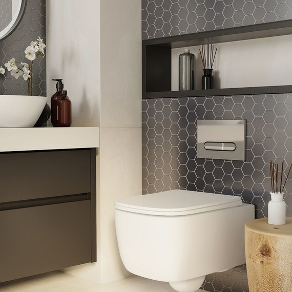 Кнопка смыва Iddis Unifix UNI31CHi77, хром - фото 2