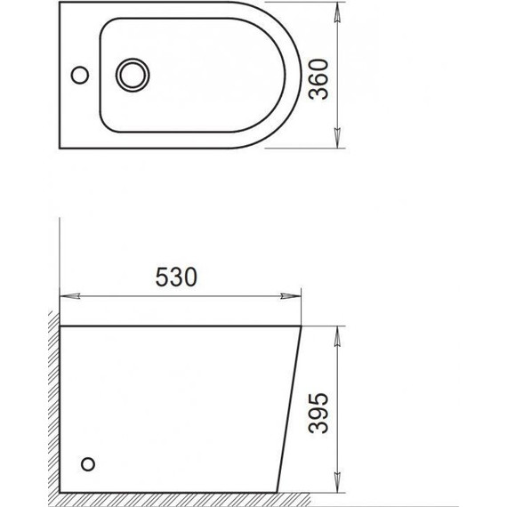 Биде напольное BelBagno Flay-R BB1003B - фото 3