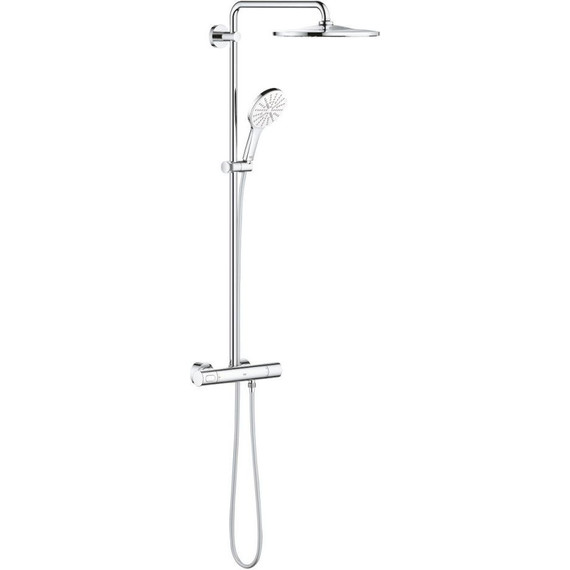 Душевая стойка с термостатом Grohe Rainshower SmartActive 310 Mono 26647LS0, хром/белая луна - фото 