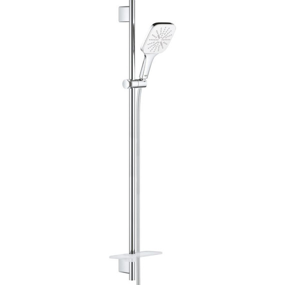Душевой гарнитур Grohe Rainshower Smartactive Cube 130 900 мм 26587LS0, хром/белая луна - фото 