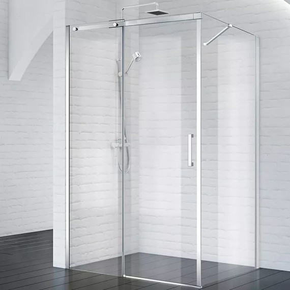Душевое ограждение BelBagno 120х90 см ACQUA-AH-1-120/90-C-Cr (стекло 8 мм) хром/прозрачное - фото 