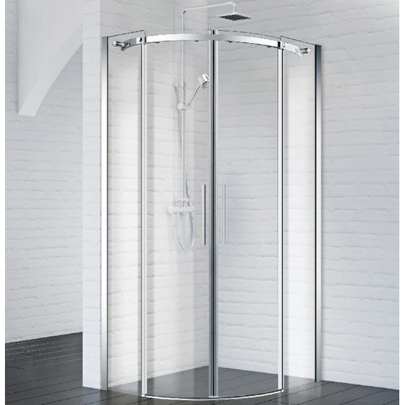Душевое ограждение BelBagno 80х80 см ACQUA-R-2-80-C-Cr (стекло 8 мм) хром/прозрачное - фото 