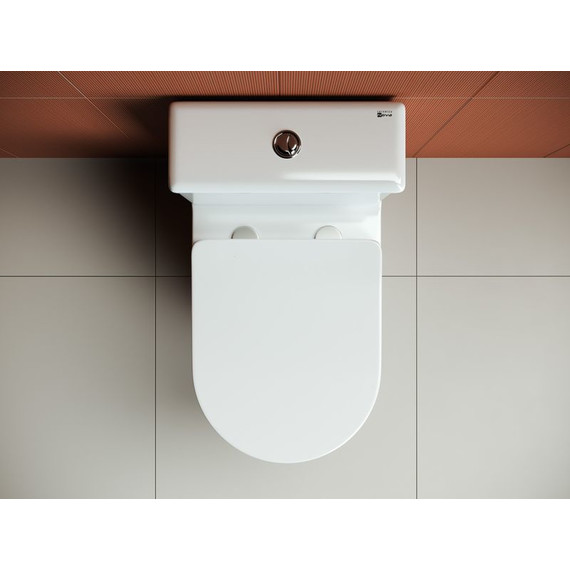 Унитаз-компакт безободковый Ceramicanova Highlight CN1802 с тонкой крышкой микролифт - фото 5