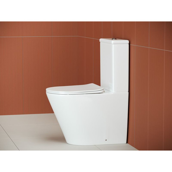 Унитаз-компакт безободковый Ceramicanova Highlight CN1802 с тонкой крышкой микролифт - фото 7