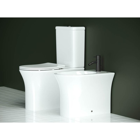 Унитаз-компакт безободковый Ceramicanova Star CN1904 с тонкой крышкой микролифт - фото 12