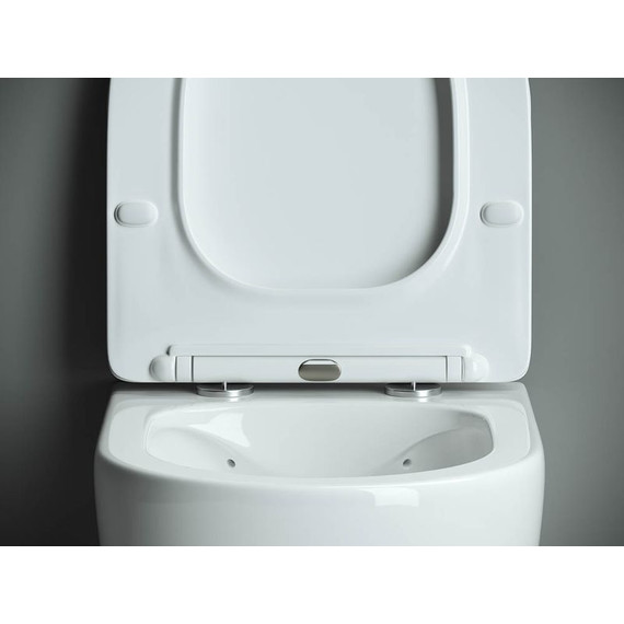 Унитаз подвесной безободковый Ceramicanova Mono Rimless CN1905 с тонкой крышкой микролифт - фото 7