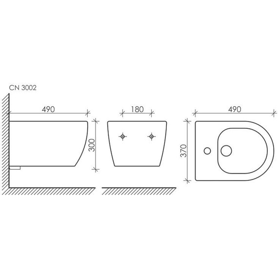 Биде подвесное Ceramicanova Play CN3002 - фото 8