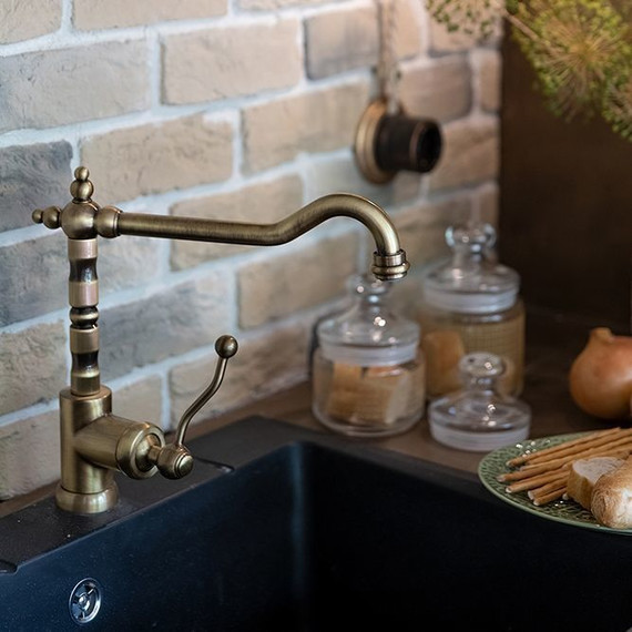 Смеситель для кухни Paini Duomo 88F3572KM, бронза - фото 10