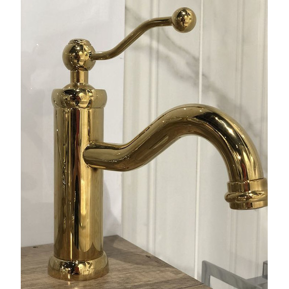 Смеситель для раковины Paini Duomo 88OP211, золото - фото 3