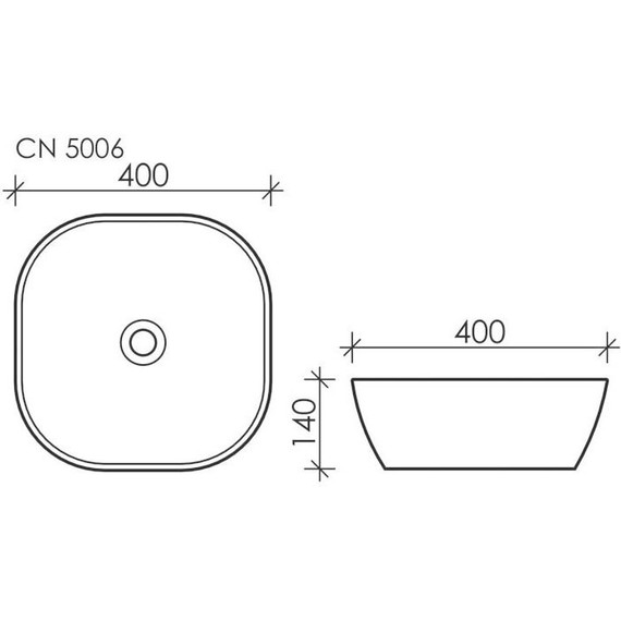 Раковина-чаша Ceramicanova Element 40 см CN5006 - фото 6