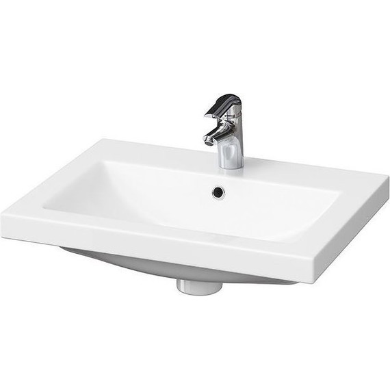 Тумба подвесная с раковиной Velvex Klaufs 60 см tpKLA.60.1Y-616.216, белый глянец - фото 2