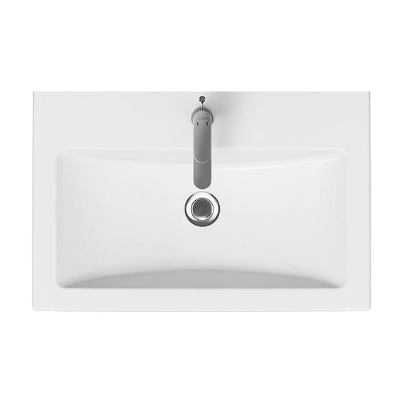 Тумба подвесная с раковиной Velvex Klaufs 70 см tpKLA.70.1Y-616.216, белый глянец - фото 3