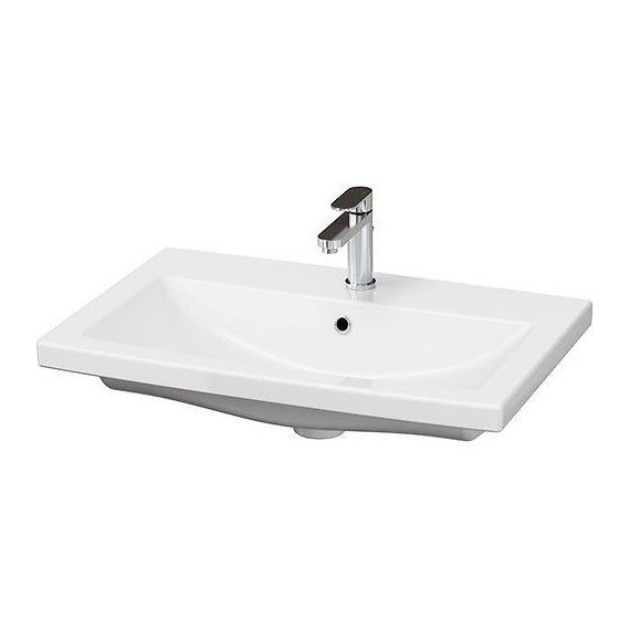 Тумба подвесная с раковиной Velvex Klaufs 70 см tpKLA.70.1Y-616.216, белый глянец - фото 2