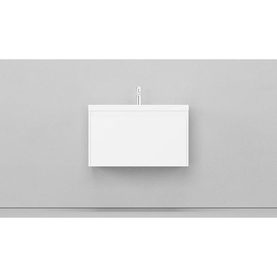 Тумба подвесная с раковиной Velvex Klaufs 80 см tpKLA.80.1Y-616.216, белый глянец - фото 7