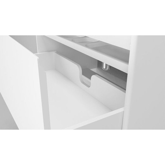 Тумба подвесная с раковиной Velvex Klaufs 80 см tpKLA.80.1Y-616.216, белый глянец - фото 8