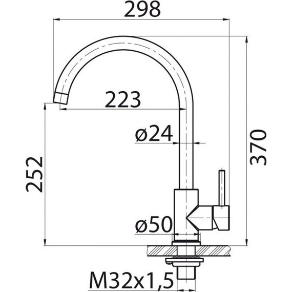 Смеситель для кухни BelBagno BB-LAM03-2-IN-NERO, черный, Цвет производителя: чёрный - фото 2