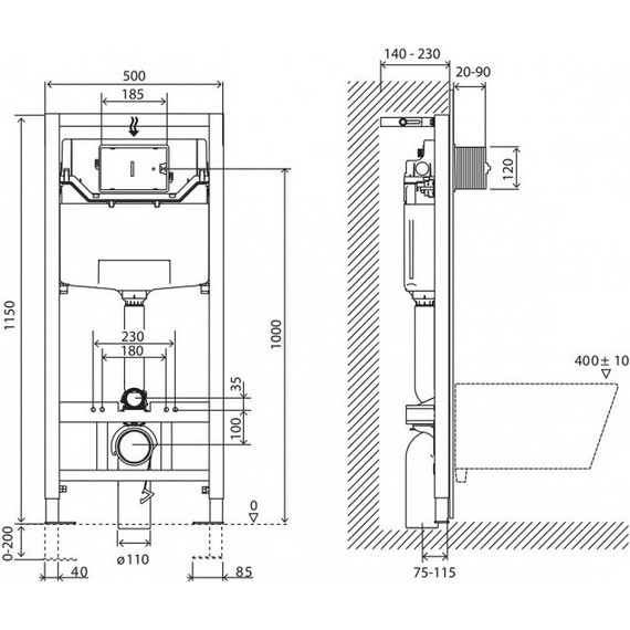 Инсталляция для унитаза BelBagno BB001-120 - фото 5