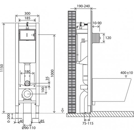 Инсталляция для унитаза BelBagno BB003-30 - фото 2