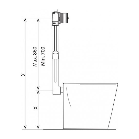 Смывной бачок скрытого монтажа для приставных унитазов BelBagno BB025-CS - фото 9