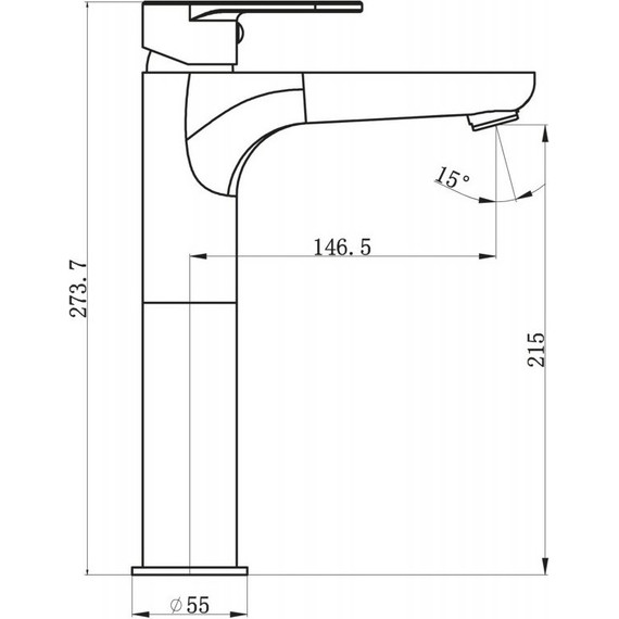 Смеситель для раковины высокий BelBagno Loyd LOY-LMC-CRM, Цвет производителя: хром - фото 2