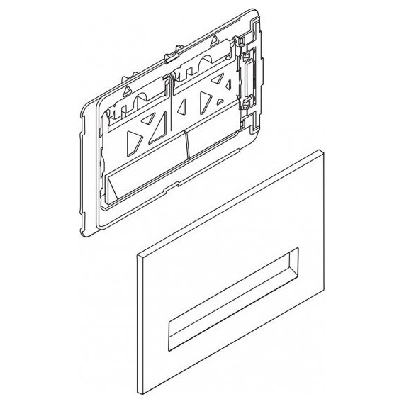 Кнопка смыва BelBagno Marmi BB011-MR-CHROME.M, хром матовый - фото 3