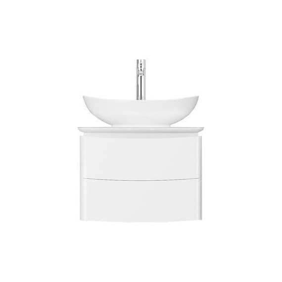 Тумба подвесная с раковиной Velvex Luna 60 см tpLUN.60-21.43, белый - фото 
