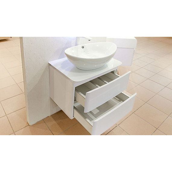 Тумба подвесная с раковиной Velvex Luna 60 см tpLUN.60-21.43, белый - фото 5