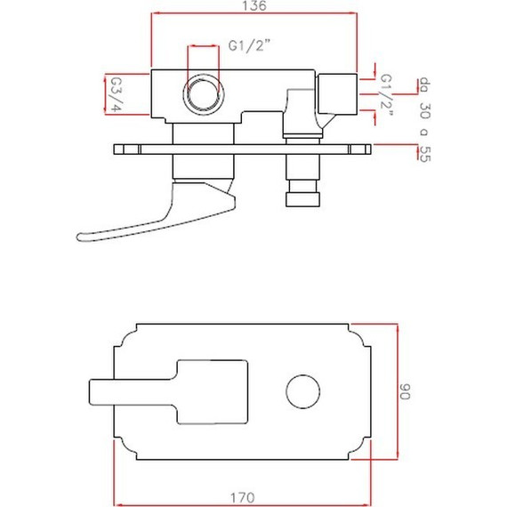 Смеситель для ванны Cezares LEGEND-VDIM-03/24, золото, Цвет производителя: золото - фото 2