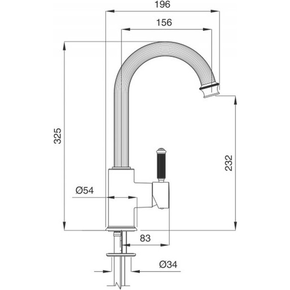 Смеситель для раковины Cezares OLIMP-LSM2-02-L, бронза, Цвет производителя: бронза - фото 2