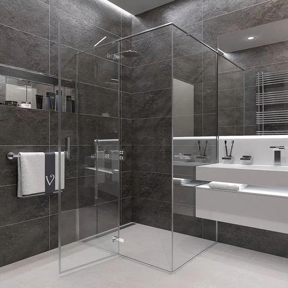 Душевое ограждение Veconi Rovigo 90x90 см RV073-9090-01-C4, хром/прозрачное - фото 3